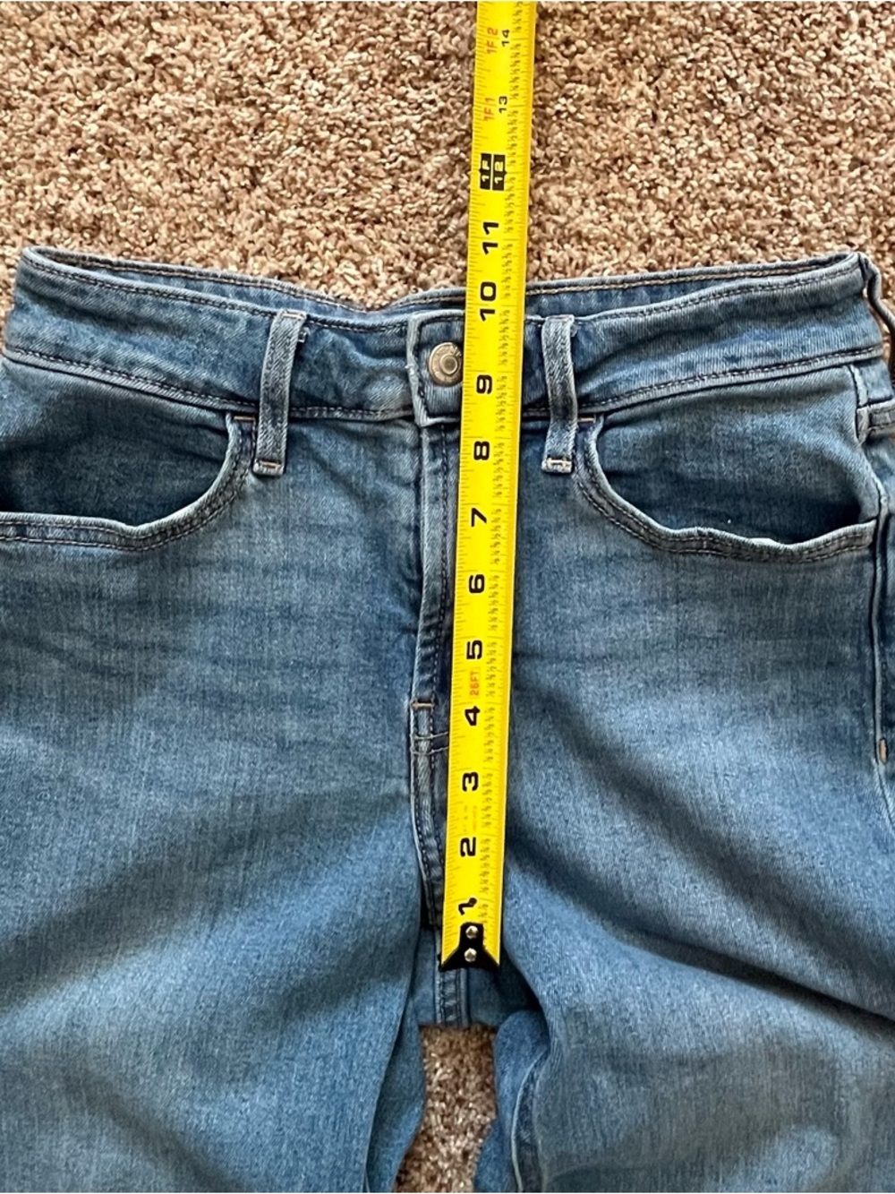 Old Navy Women's High-Rise WOW Wide-Leg Jeans Sz 0 Short - Picture 5 of 9